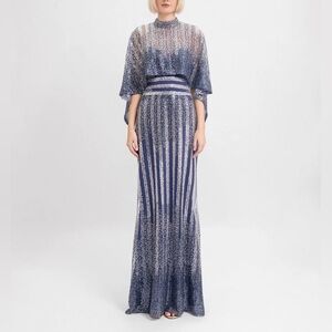 Gemy Maalouf Long Beaded Sequin Dress